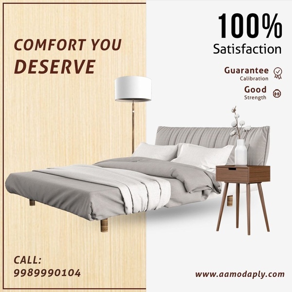 bed frame, upholstered bed, platform bed, bedroom furniture, bed with headboard, double bed frame, brand awareness, social proof, minimalist, lifestyle, calm, trustworthy, neutral, brown